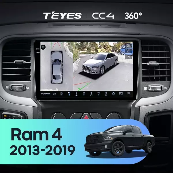 Штатная магнитола Teyes CC4 360 6/64 Dodge Ram 4 DJ DS (2013-2019) F3