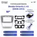 Переходная рамка Skoda Octavia 2 A5 (2008-2013) Серая (10")