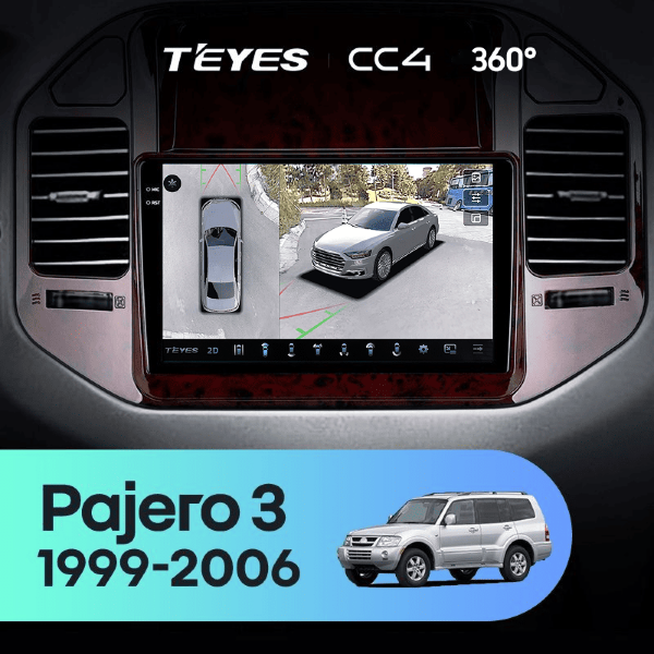Штатная магнитола Teyes CC4 360 6/64 Mitsubishi Pajero 3 V70 V60 (1999-2006)