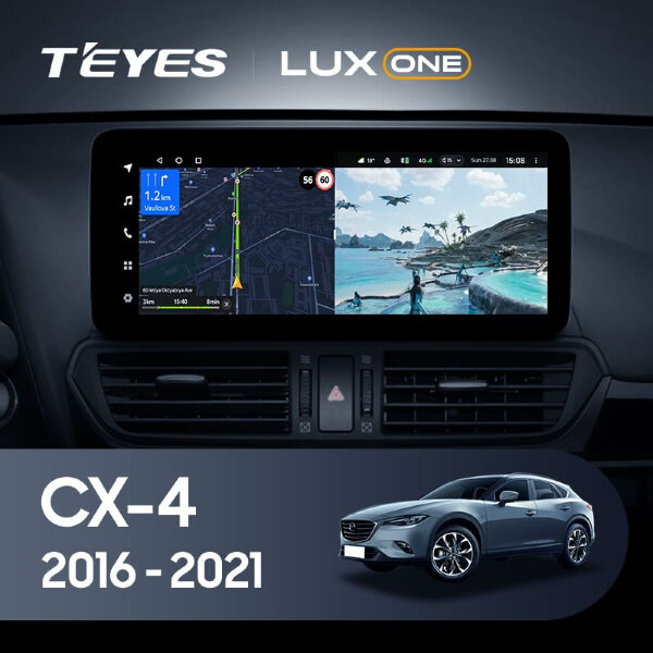 Штатная магнитола Teyes LUX ONE 4/64 Mazda CX-4 (2016-2021) Тип-A