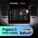 Штатная магнитола Teyes CC4 8/128 Mitsubishi Pajero 3 V70 V60 (1999-2006)