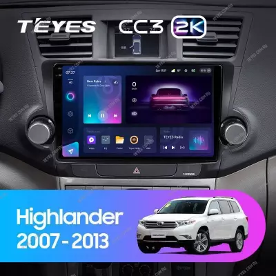 Штатная магнитола Teyes CC3 2K 4/32 Toyota Highlander 2 XU40 (2007-2013) F1 10"