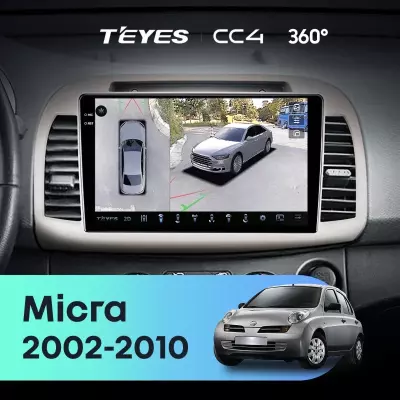 Штатная магнитола Teyes CC4 360 6/64 Nissan Micra K12 (2002-2010)