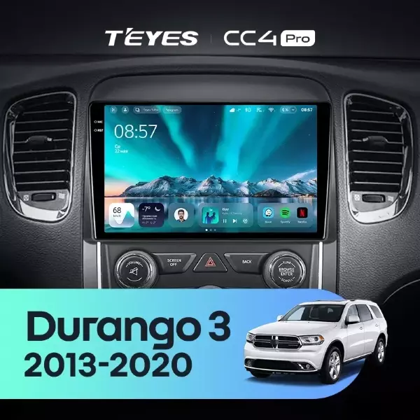 Штатная магнитола Teyes CC4 Pro 12/256 Dodge Durango 3 (2013-2020)
