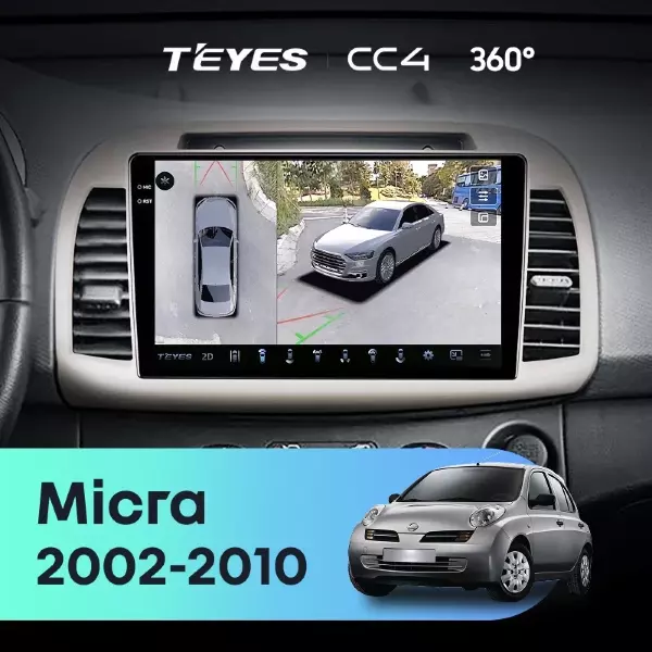 Штатная магнитола Teyes CC4 360 8/128 Nissan Micra K12 (2002-2010)