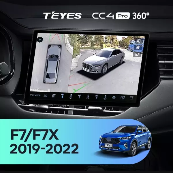Штатная магнитола Teyes CC4 Pro 360 8/128 Haval F7 F7X (2019-2022) (11")