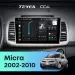 Штатная магнитола Teyes CC4 8/128 Nissan Micra K12 (2002-2010)