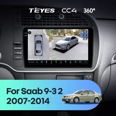 Штатная магнитола Teyes CC4 360 6/64 Saab 9-3 2 (2007-2014)