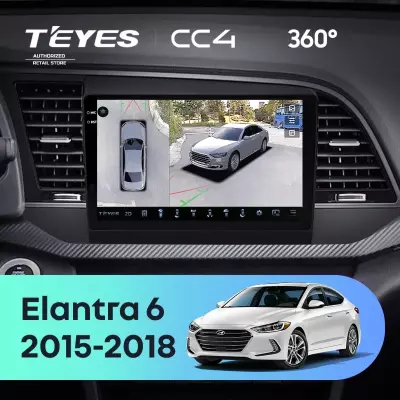 Штатная магнитола Teyes CC4 360 6/64 Hyundai Elantra 6 (2015-2018) Тип-B