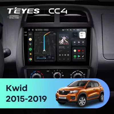Штатная магнитола Teyes CC4 8/128 Renault KWID (2015-2019)