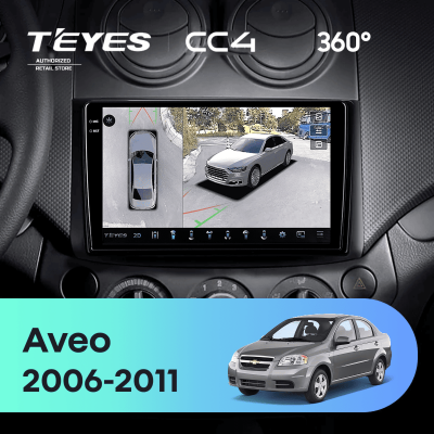 Штатная магнитола Teyes CC4 360 8/128 Chevrolet Aveo (2006-2011)
