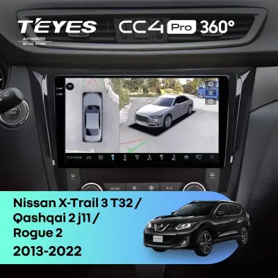 Штатная магнитола Teyes CC4 Pro 360 12/256 Nissan X-Trail 3 T32 (2013-2022) F3 Тип-AB