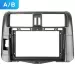 Переходная рамка Toyota Land Cruiser Prado 150 (2009-2013) F1 Тип-B бронза (9")
