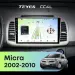 Штатная магнитола Teyes CC4L 4/64 Nissan Micra K12 (2002-2010)